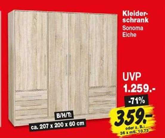 Kleiderschrank Sonoma Eiche