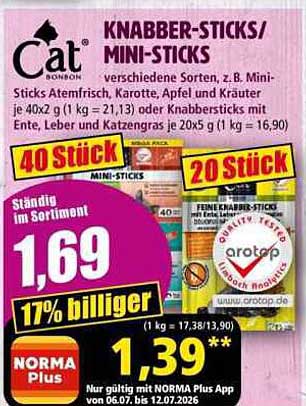 KNABBER-STICKS/MINI-STICKS