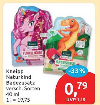 Kneipp Naturrkind Badesalz versch. Sorten 40 ml 1 l = 19,75