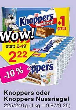 Knoppers oder Knoppers Nussriegel