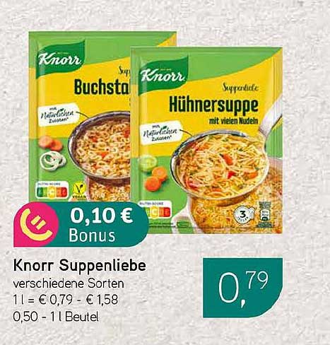 Knorr Suppenliebe verschiedene Sorten
