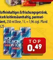 Koffeinhaltiges Erfrischungsgetränk, stark kohlensäurehaltig, pasteurisiert, 1,5l, 250 ml Dose, 1 = 1,96 zzgl. Pfand