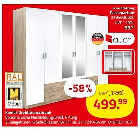Kombi-Drehtürenschrank