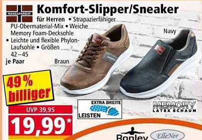 Komfort-Slipper/Sneaker für Herren