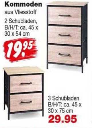 Kommoden aus Vliesstoff