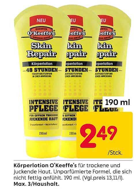 Körperlotion O'Keeffe's