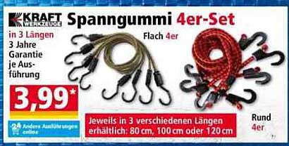 KRAFT Spannummi 4er-Set