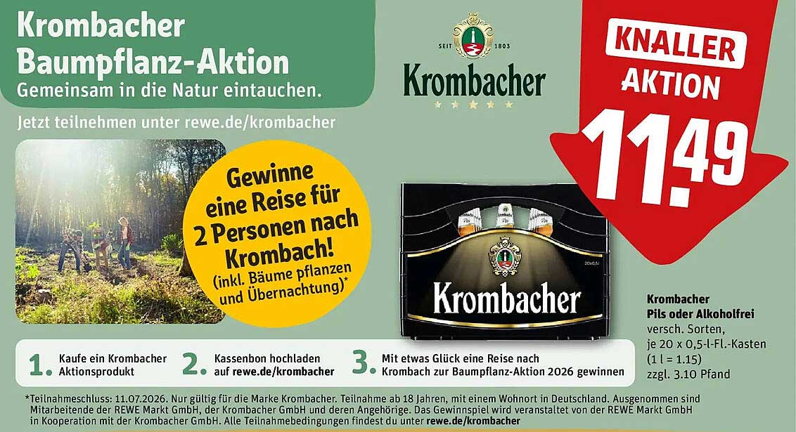 Krombacher Pils oder Alkoholfrei