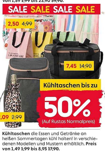 Kühltaschen bis zu 50%