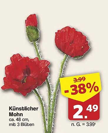 Künstlicher Mohn