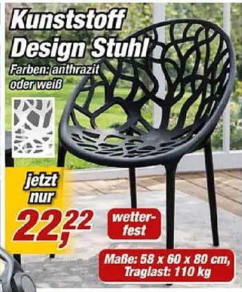Kunststoff Design Stuhl
