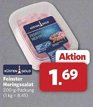 KÜSTEN GOLD Feinster Heringssalat 200-g-Packung (1 kg = 8.45)