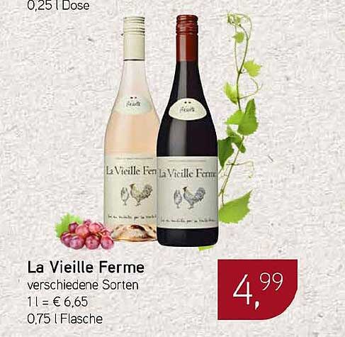 La Vieille Ferme verschiedene Sorten