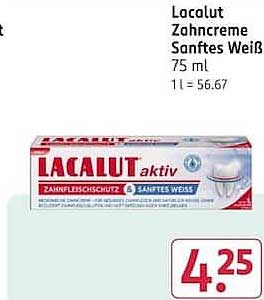 Lacalut Zahncreme Sanftes Weiß 75 ml