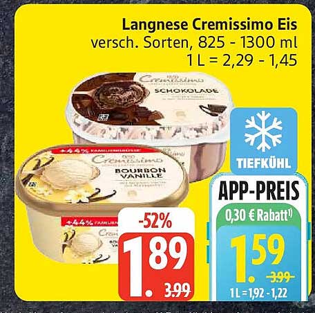 Langnese Cremissimo Eis