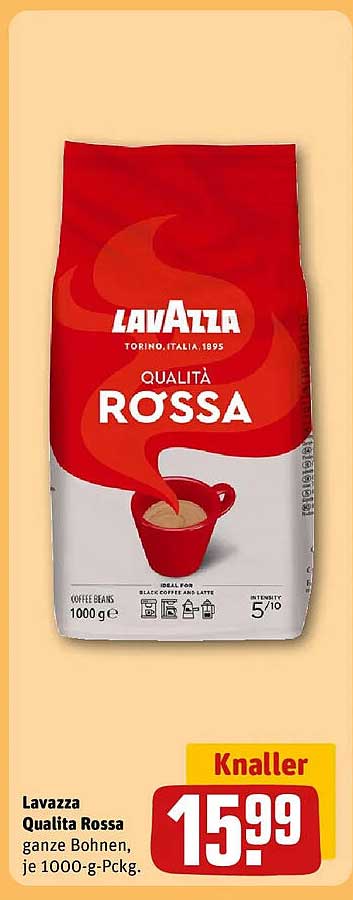Lavazza Qualita Rossa ganze Bohnen, je 1000-g-Pckg.