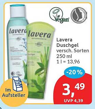Lavera Duschgel versch. Sorten 250 ml 1 l = 13,96
