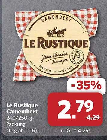 Le Rustique camembert 240/250-g-Packung