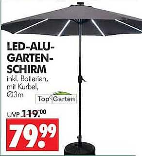 LED-ALU-GARTENSCHIRM