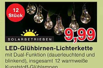 LED-Glühbirnen-Lichterkette