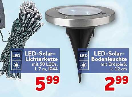 LED-Solar-Bodenleuchte mit Erdspieß, Ø 12 cm