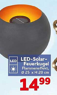 LED-Solar-Feuerkugel