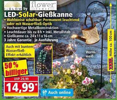 LED-Solar-Gießkanne