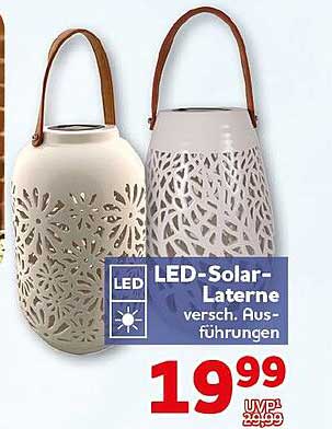 LED-Solar-Laterne versch. Ausführungen