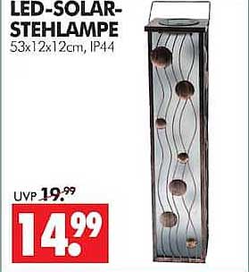 LED-SOLAR-STEHLAMPE 53x12x12cm, IP44