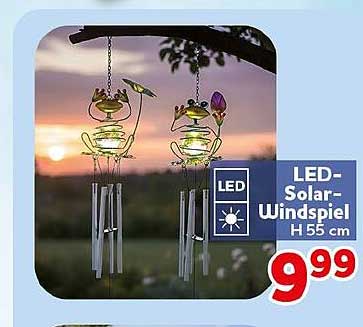 LED-Solar-Windspiel H 55 cm