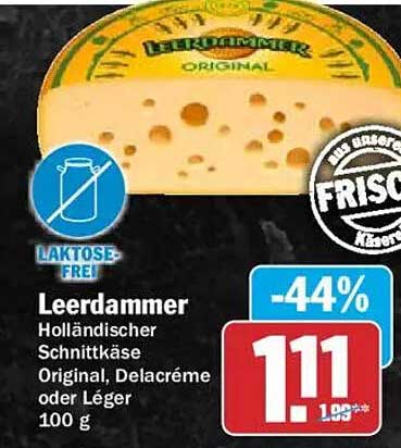 Leerdammer Holländischer Schnittkäse Original, Delacréme oder Léger 100 g