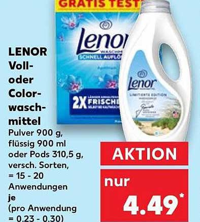 LENOR Voll- oder Colorwaschmittel
