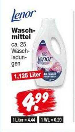 Lenor Waschmittel ca. 25 Waschladungen 1,125 Liter