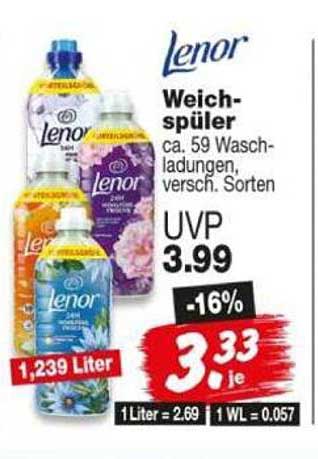 Lenor Weichspüler ca. 59 Waschladungen, versch. Sorten