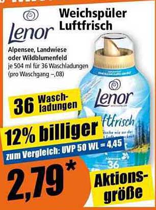 Lenor Weichspüler Luftfrisch