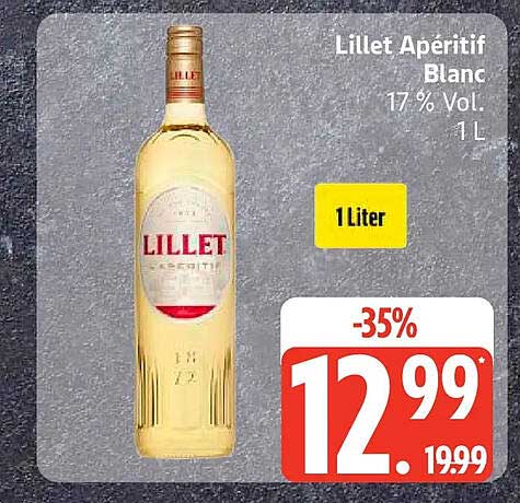 Lillet Apéritif Blanc 17% Vol. 1L