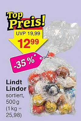 Lindt Lindor sortiert, 500 g