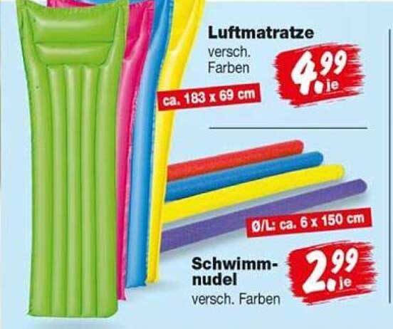 Luftmatratze versch. Farben