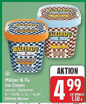 Mälzer & Fu Ice Cream versch. Varianten 500ml Becher
