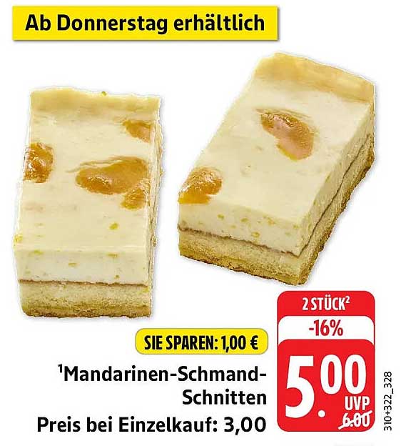 Mandarinen-Schmand-Schnitten