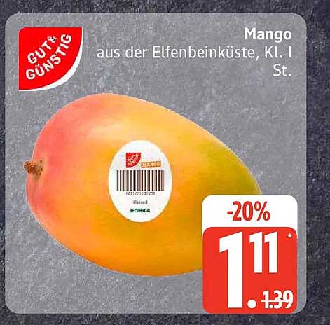 Mango aus der Elfenbeinküste, Kl. I St.