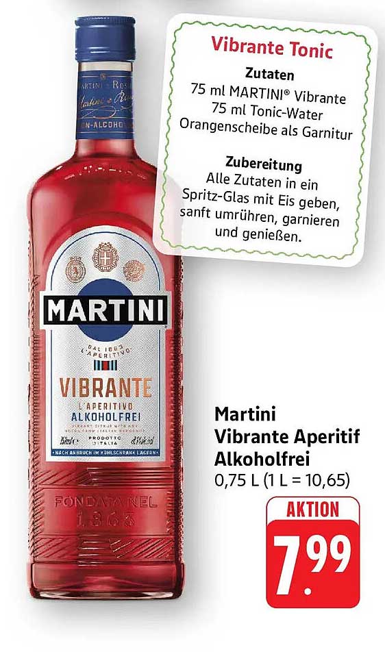 Martini Vibrante Aperitif Alkoholfrei