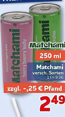 Matchami versch. Sorten 250 ml