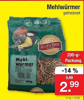 Mehlwürmer getrocknet