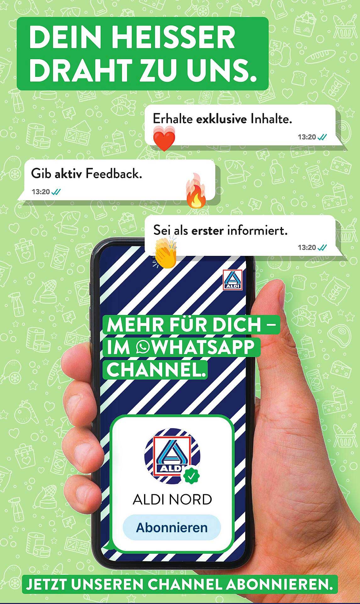 MEHR FÜR DICH – IM WHATSAPP CHANNEL.