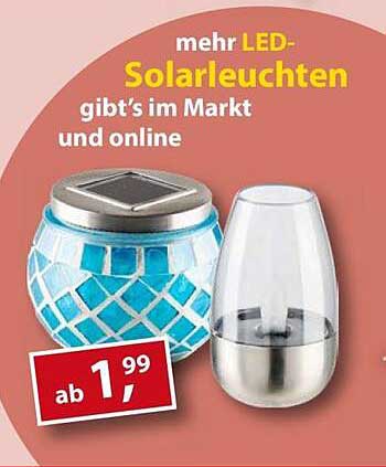 mehr LED-Solarleuchten gibt's im Markt und online