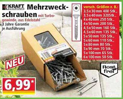 Mehrzweckschrauben