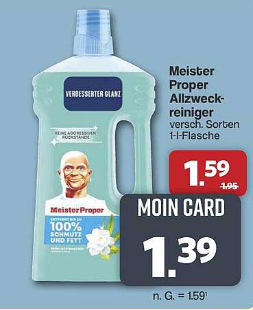 Meister Proper Allzweckreiniger versch. Sorten 1-l-Flasche