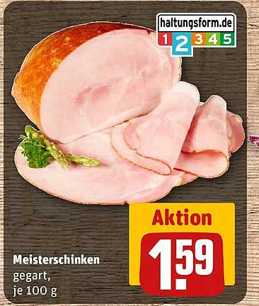 Meisterschinken gekocht, je 100 g
