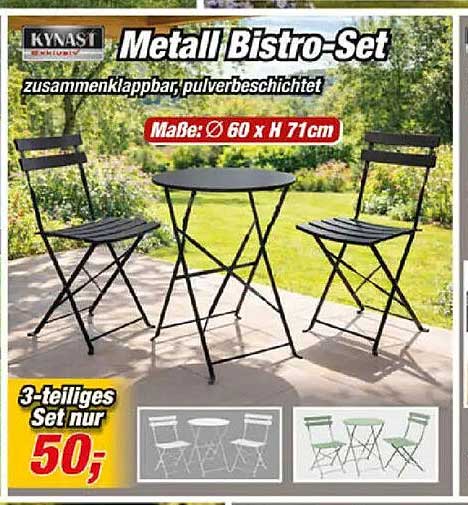 Metall Bistro-Set